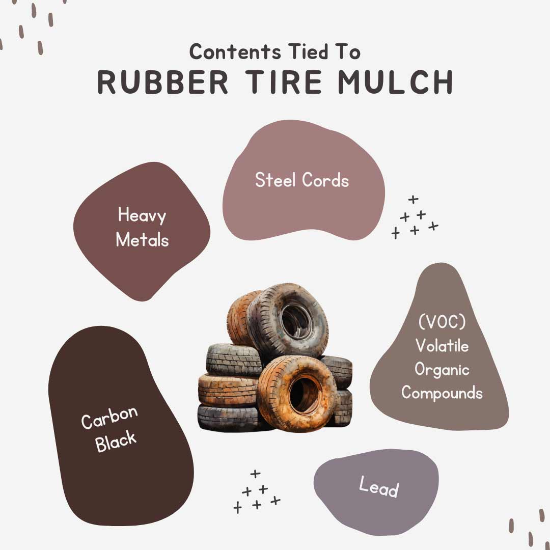 Toxic tire mulch