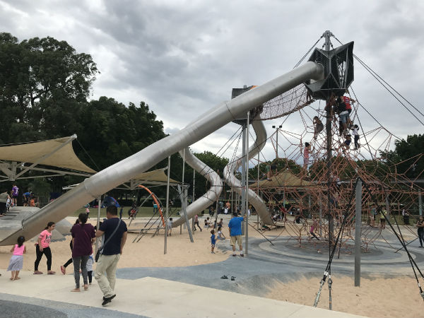 Slides in Fairfield Adventure Park Slides in Fairfield Adventure Park