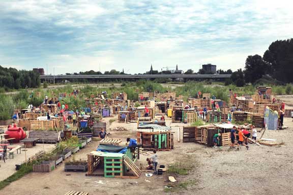 A pallet playground A pallet playground