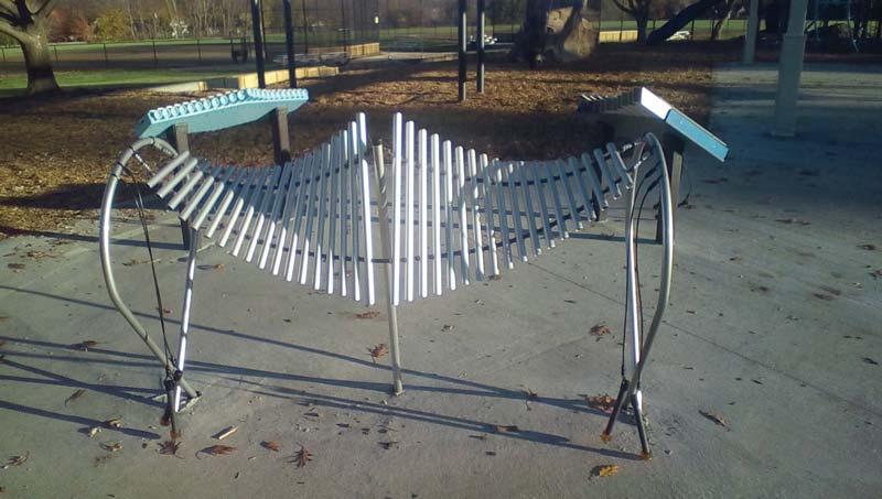 Musical playground equipment Musical playground equipment