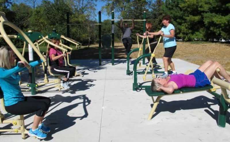 Practice in Outdoor Fitness Parks Practice in Outdoor Fitness Parks