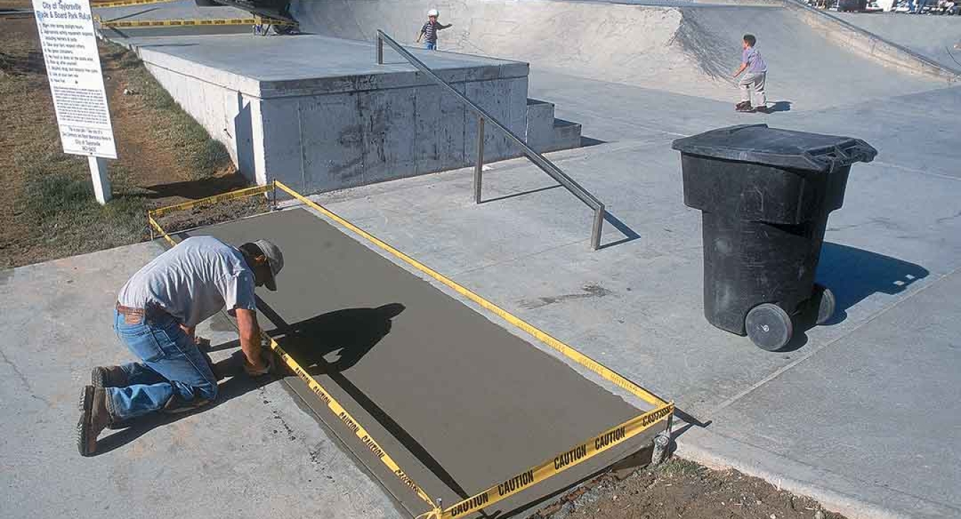 Skatepark concrete repair