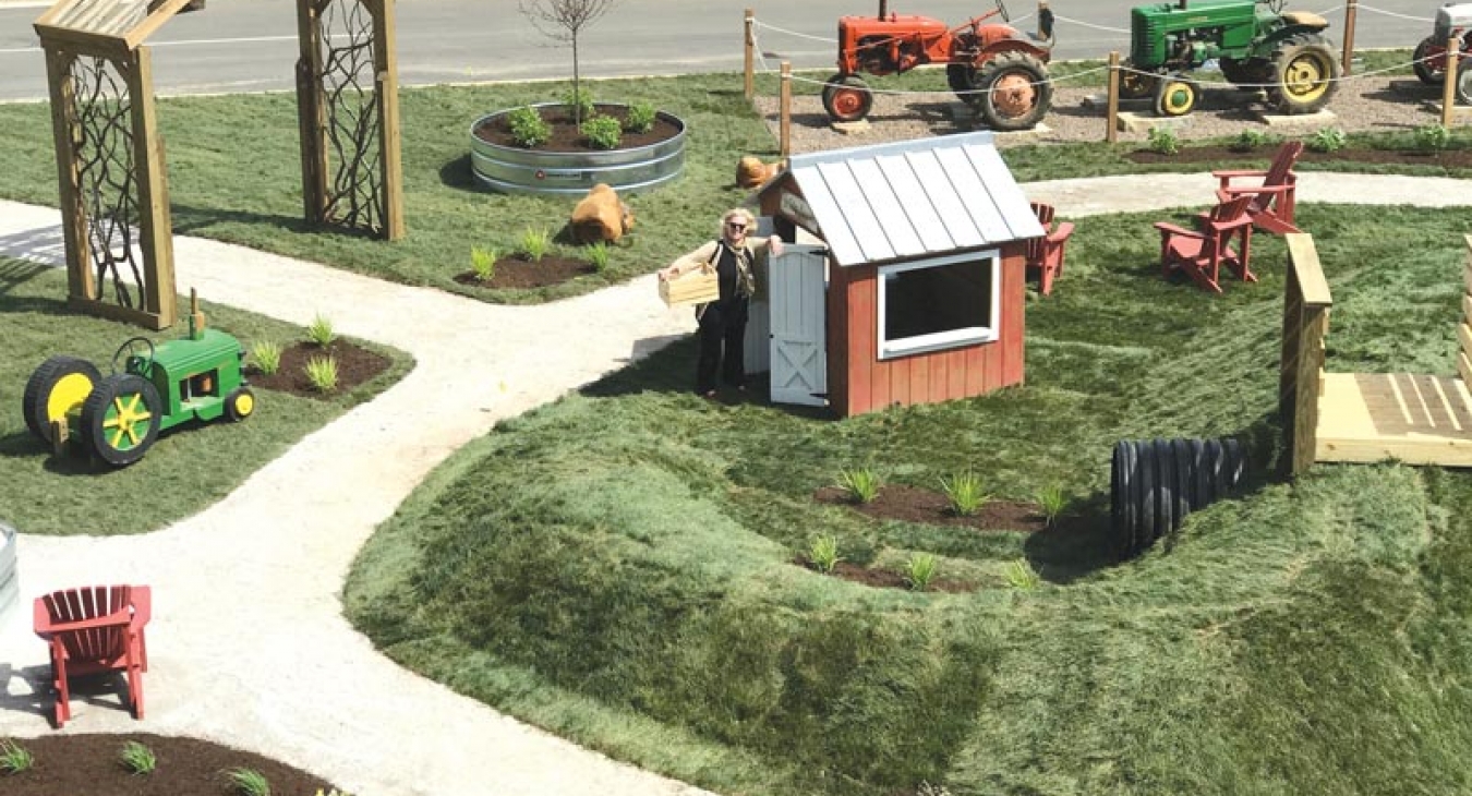 Designer's Unique Farm-themed Playground Brings Kid-size Fun to Retail Destination