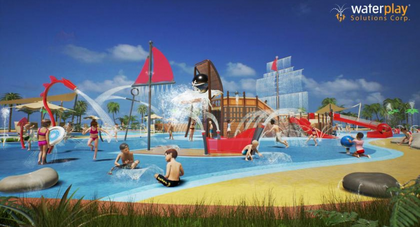 Pirate ship water park