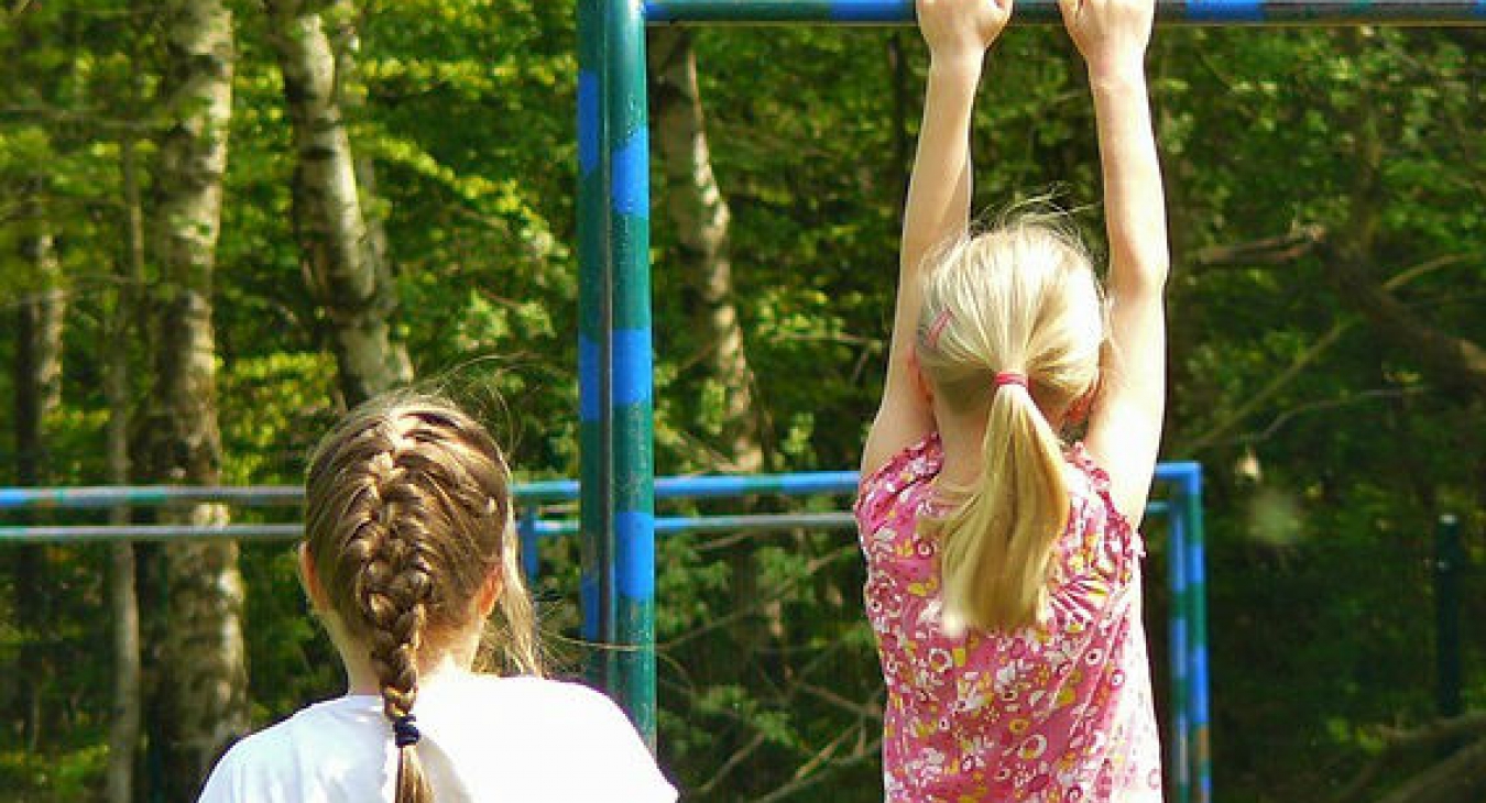 Girls at a playground