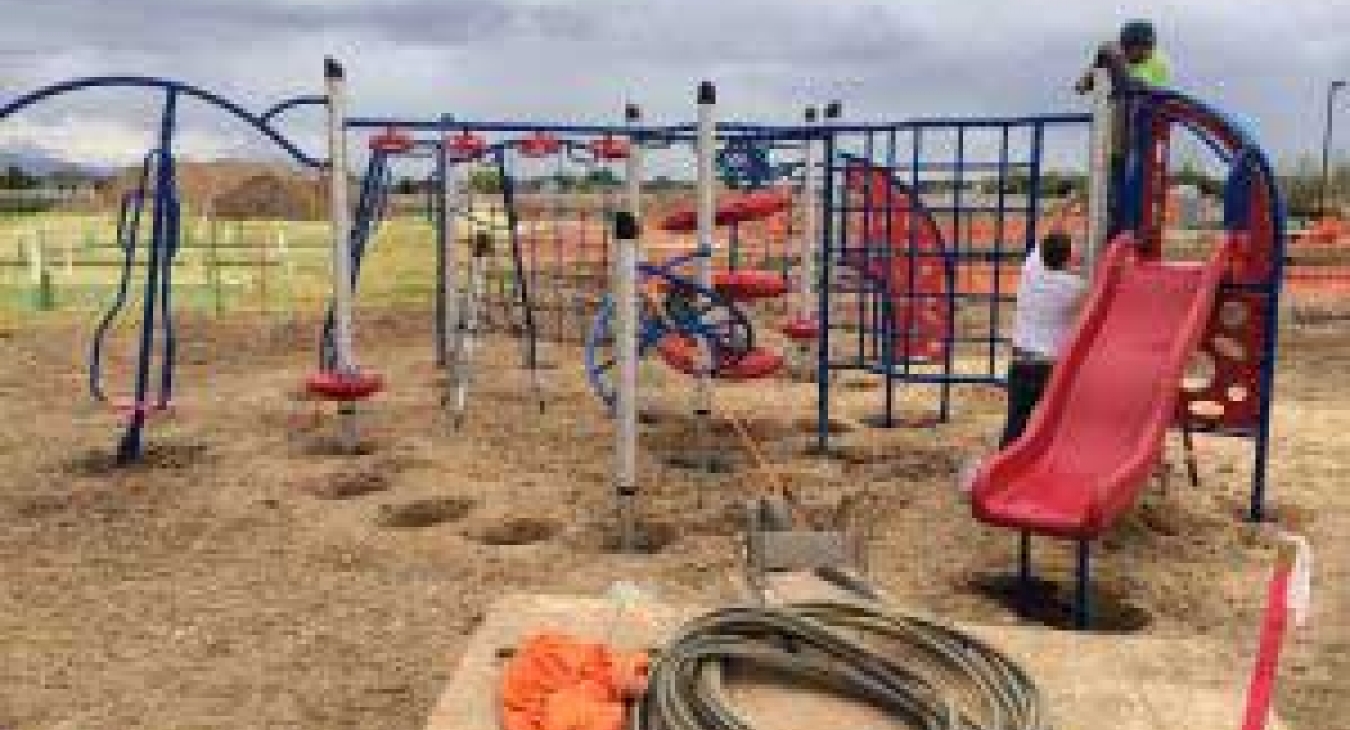LuckyDog Recreation playground build in Meridian Idaho